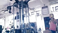 SPANISH MATURE FIT BLONDE AT GYM