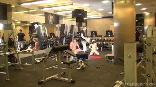 Backstage of Sasha Rose DP scene