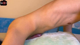 Horny Verbal Guy in Need of Pussy, Humping Bed While Moan And Dirty Talk Until Intense Cum – 4K